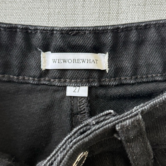 We Wore What Black Rigid Mom Strength Leg Jeans High Rise Size 27 - Picture 8 of 10